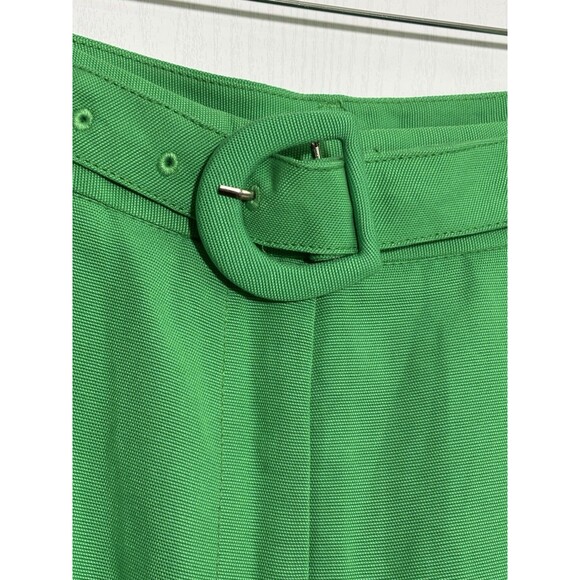FARM RIO Pants Womens Medium Bright Green Tailored Pleated Wide Leg New Colorful - Picture 5 of 16